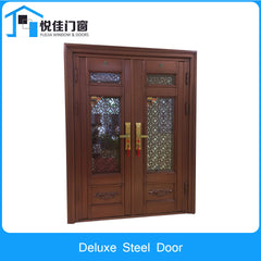 Commercial exterior steel door installing a security screen door on China WDMA