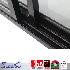 Commercial large triple tempered glass Aluminium dorma sliding door on China WDMA