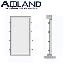 Commercial soundproof external aluminium sliding doors with double glass for sale on China WDMA