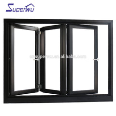 Commercial system glass aluminum bi-folding / bifold / accordion / folding window on China WDMA