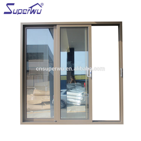 Commercial system triple glass aluminum price of fire rated sliding door installation to divide room on China WDMA