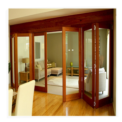 Commerical price simple design bi folding interior door on China WDMA