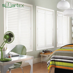 Convenient Installation Operated White Window Folding Window Shades Pvc Shutter on China WDMA