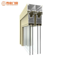 Custom designs commercial aluminum alloy single glass sliding doors and window on China WDMA