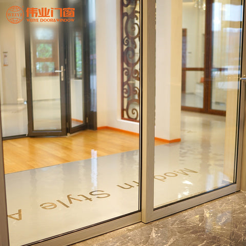 Custom designs commercial aluminum alloy single glass sliding doors and window on China WDMA