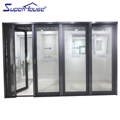 Custom folding Partition Glass Bifold Door For Living Room on China WDMA