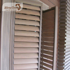 Custom outdoor waterproof wpc sunshade louvers wooden plastic window louver on China WDMA