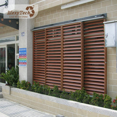 Custom outdoor waterproof wpc sunshade louvers wooden plastic window louver on China WDMA