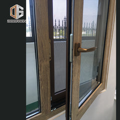 Custom size aluminum casement window parts aluminium wood grain windows online on China WDMA