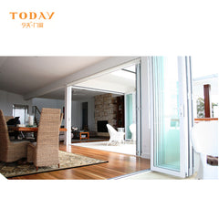 Customize exterior glass bifold door on China WDMA