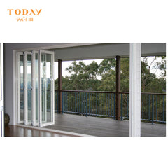 Customize exterior glass bifold door on China WDMA