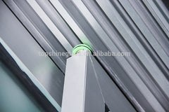 Customized Commercial tempered glass sliding door system on China WDMA