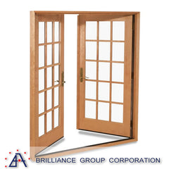 Customized Wooden Grain Aluminum Sliding Window Price/Casement Window Profile Frame on China WDMA