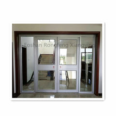 Customized glass sliding security aluminum doors for commercial on China WDMA