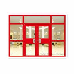 Customized glass sliding security aluminum doors for commercial on China WDMA