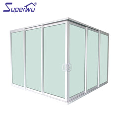 Customized high quality aluminum sliding glass door for house or business on China WDMA