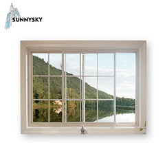 Customized j channel design vinyl upvc sliding glass color window