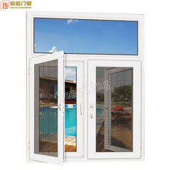 Customized top manufacturer French double swing profile casement window on China WDMA