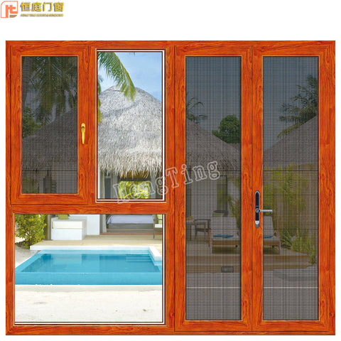 Customized top manufacturer French double swing profile casement window on China WDMA