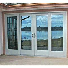 Customized two tracks thermal break alu glass sliding door on China WDMA