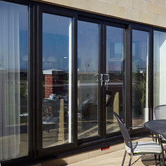 Customized two tracks thermal break alu glass sliding door on China WDMA