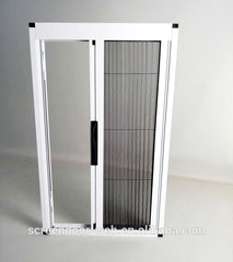 DIY screens sliding mosquito protection retractable mesh screen door on China WDMA