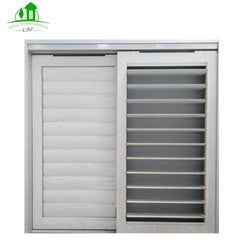 DY Aluminum Louvered Shutters Sliding Doors And Windows With Glass And Screen For Office on China WDMA