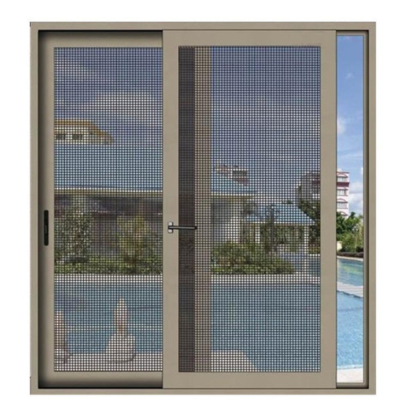 DY Double Glaze Aluminium Patio Anodised Sliding Door With Flynet on China WDMA