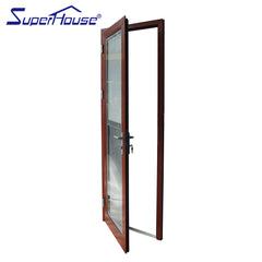 Doors windows aluminium profile french glass doors with insert blinds on China WDMA