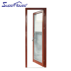 Doors windows aluminium profile french glass doors with insert blinds on China WDMA