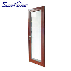 Doors windows aluminium profile french glass doors with insert blinds on China WDMA