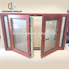 Double Casement Windows Aluminum Wood Composite Integral Blinds Tilt Turn Window on China WDMA