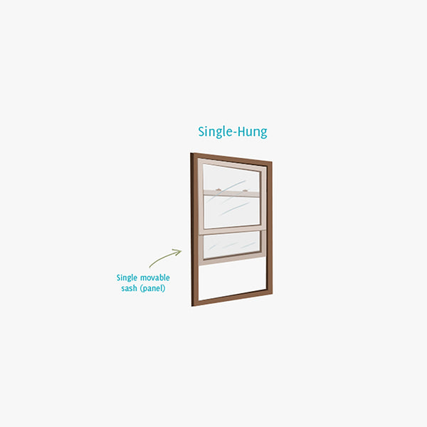 Double Glazing Aluminum Double Hung Window Single Hung Windows on China WDMA