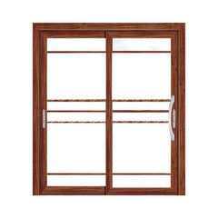 Double Glazing Glass Wood Grain Balcony Aluminum Lift Sliding Door on China WDMA