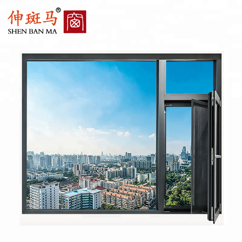 Double Pane Double Glazed Windows Aluminum Jalousie Black Casement Window Single Hung Aluminum Window on China WDMA