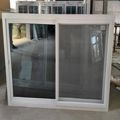 Double Panel Tempered Glass Low-E PVC Frame Horizontal Slider Window on China WDMA