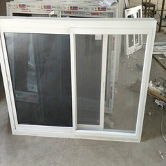 Double Panel Tempered Glass Low-E PVC Frame Horizontal Slider Window on China WDMA