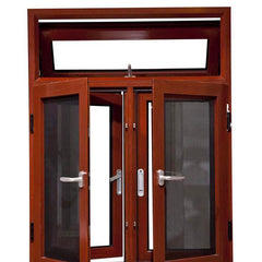 Double/Single tempered glass high quality aluminum swing windows on China WDMA