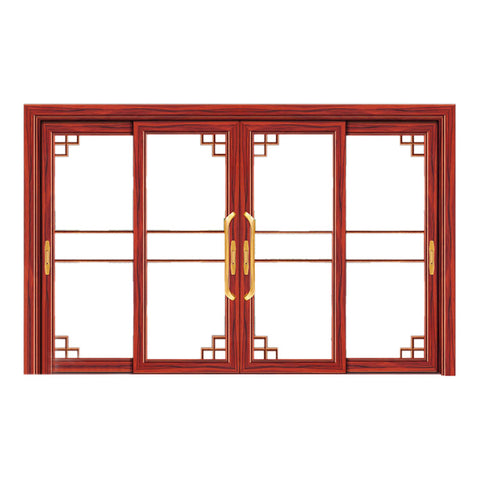 Double Tempered Glass aluminium glass sliding door on China WDMA