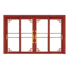 Double Tempered Glass aluminium glass sliding door on China WDMA