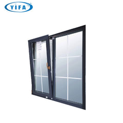 Double glazed energy efficient aluminium windows & doors UPVC tilt and turn window on China WDMA