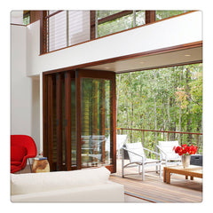 Durable double glazed aluminium bifold doors easy to install on China WDMA