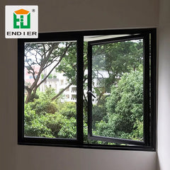 ENDIER Security buy aluminum windows for sale online Waterproof aluminum casment window Aluminum Frame channel window on China WDMA