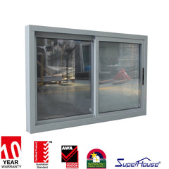 EU market passive house use high energy saving tempered glass vertical sliding window on China WDMA