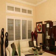 Easy Installation L Frame Hidden Louver Basswood Window Plantation Shutter on China WDMA