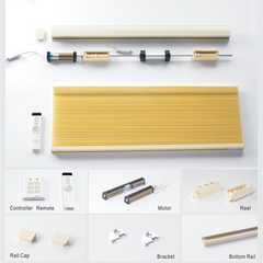 Electric cordless honeycomb blinds cellular shade fabric curtain on China WDMA