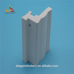 Elegant waterproof Extrusion PVC shutter solid vinyl shutters window frame on China WDMA