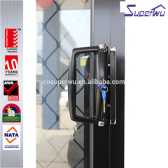 Energy saving Superwu brand aluminium shattered proof double door glass sliding doors on China WDMA