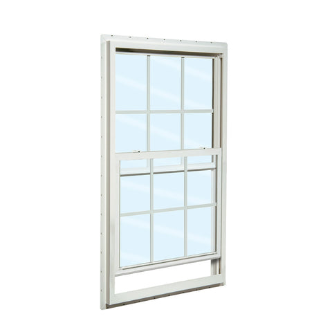 Energy saving UPVC vertical sliding window with inside grill upvc windows doors company on China WDMA