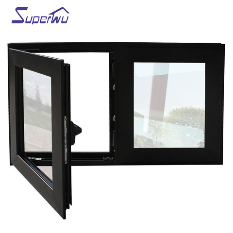 Energy saving double glass window aluminium awning windows and doors on China WDMA